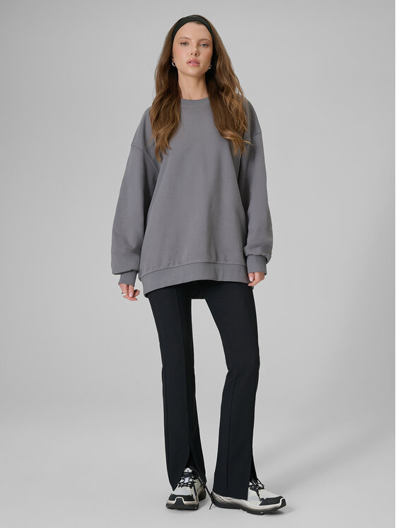 4F 4F Bluza BASIC+ Szary Loose Fit