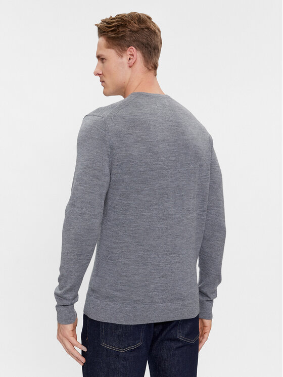 Calvin Klein Calvin Klein Sweter K10K110423 Szary Slim Fit