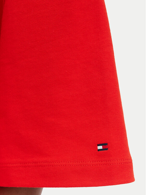 Tommy Hilfiger Tommy Hilfiger T-särk Varsity Crest WW0WW50940 Punane Oversize