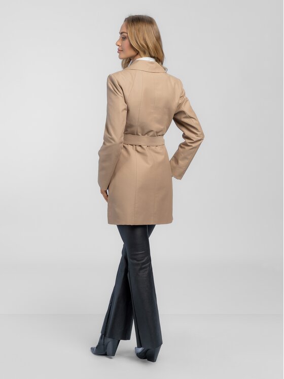 Salme Salme Trenčkot Lena Hnedá Regular Fit