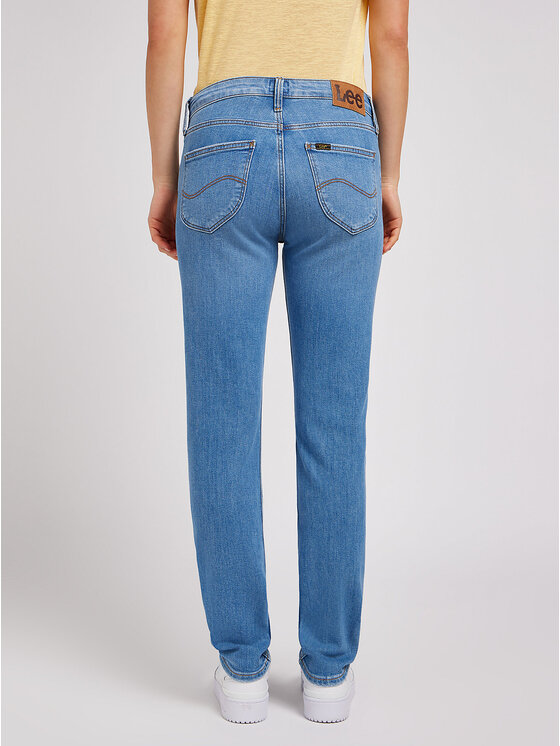 Lee Lee Jeansy ELLY MID Niebieski Slim Fit
