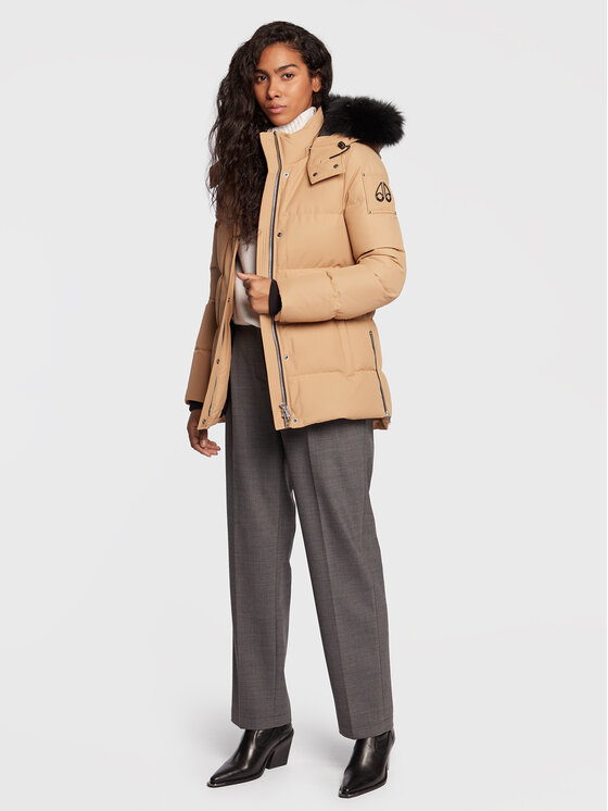 Moose Knuckles Moose Knuckles Пухено яке M32LJ179 Бежов Regular Fit