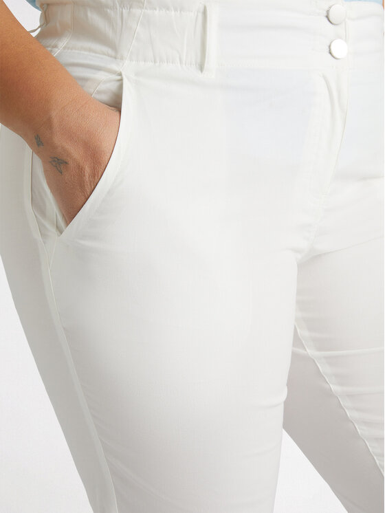 Fiorella Rubino Fiorella Rubino Pantaloni di tessuto P141L002114N011 Bianco Regular Fit