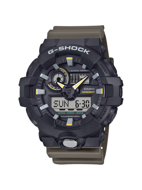 Casio Casio Zegarek GA-710TU-1A3ER Brązowy