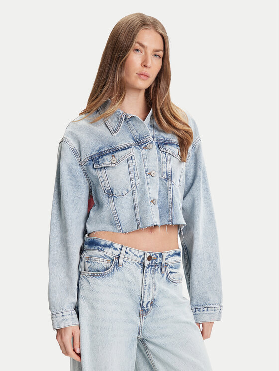 Tommy Jeans Tommy Jeans Jeansová bunda DW0DW21063 Modrá Relaxed Fit