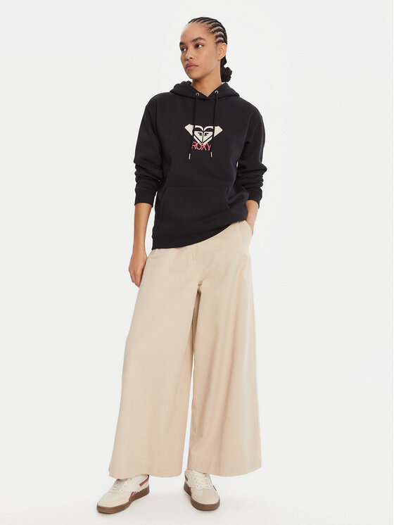 Roxy Roxy Bluza ERJFT05020 Czarny Regular Fit