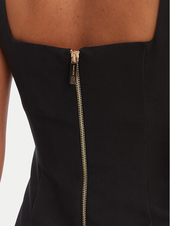 Fracomina Fracomina Φόρεμα κοκτέιλ FR26SD2017W42901 Μαύρο Slim Fit