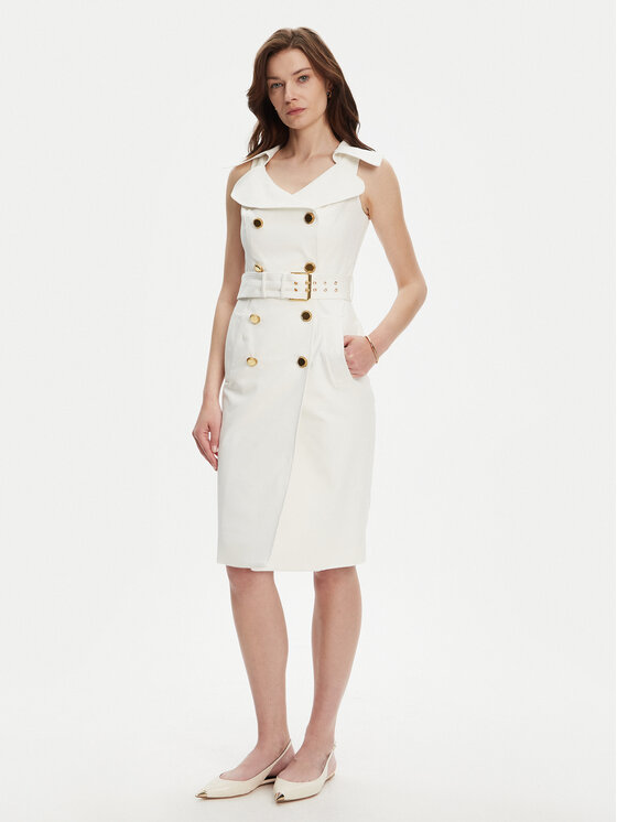 Marciano Guess Marciano Guess Sukienka koktajlowa 5YGK37 7311A Biały Regular Fit