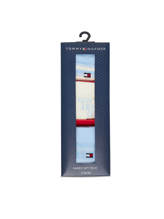 Tommy Hilfiger Tommy Hilfiger Vaikiškų trumpų kojinių komplektas (3 poros) 701236342 Mėlyna