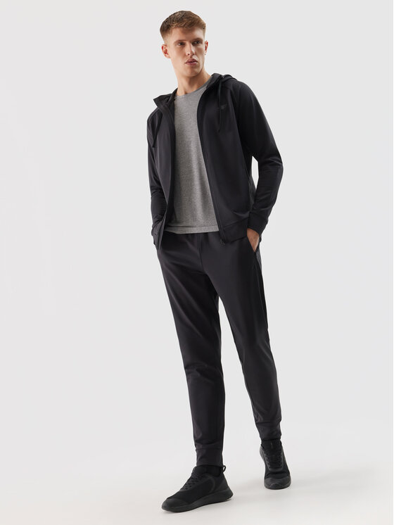 4F 4F Pantaloni di tessuto 4FWSS24TFTRM452-20S Nero Regular Fit