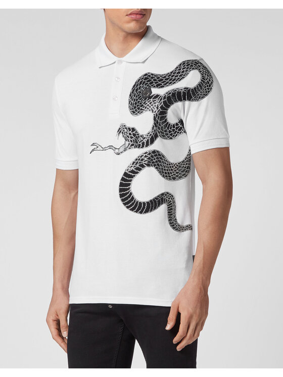 PHILIPP PLEIN PHILIPP PLEIN Polo 2285 Bianco Slim Fit