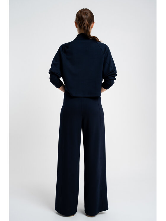 CLICK CLICK Spodnie materiałowe 30-332 Granatowy Relaxed Fit