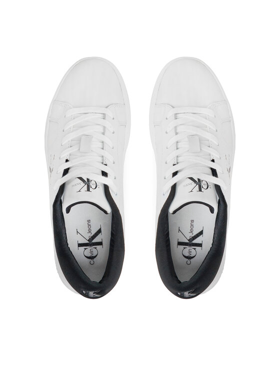 Calvin Klein Jeans Calvin Klein Jeans Sneakersy Classic Cupsole Lowlaceup Lth Wn YW0YW01444 Biały