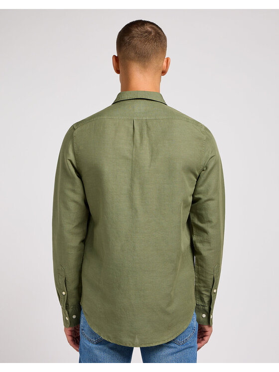 Lee Lee Camicia PATCH SHIRT Verde Regular Fit