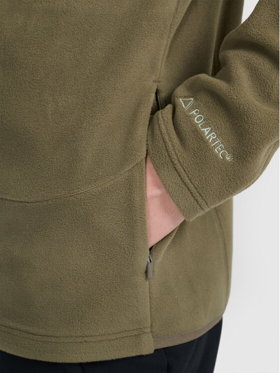 4F 4F Bluza techniczna HALNY Khaki Regular Fit