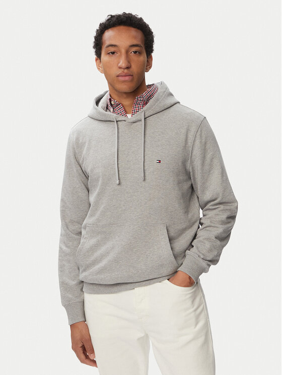 Tommy Hilfiger Hanorac Essential Terry MW0MW37235 Gri deschis Regular Fit