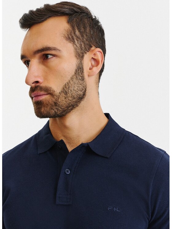 Pako Lorente Pako Lorente Polo P23SF-TX-001 Granatowy Regular Fit