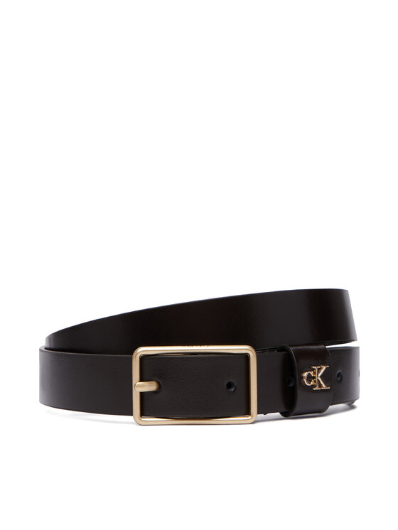Calvin Klein Calvin Klein Remen Square Buckle Ck Loop 25Mm LV04F7050G Smeđa