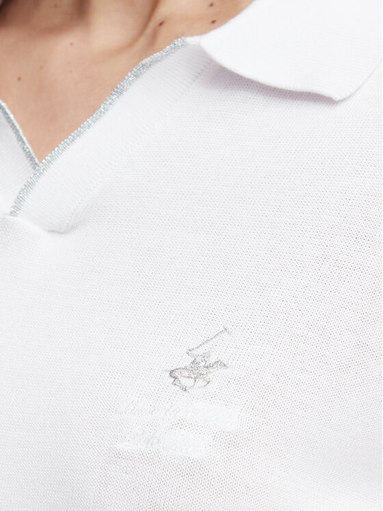 Beverly Hills Polo Club Beverly Hills Polo Club Polokošeľa P-SS26W-M550273 Biela Regular Fit