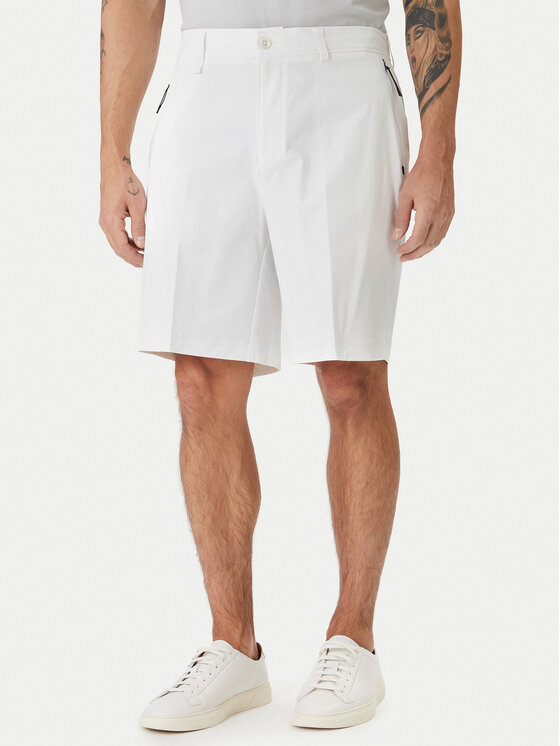 BOSS BOSS Szövet rövidnadrág Spirit70 50559983 Fehér Relaxed Fit