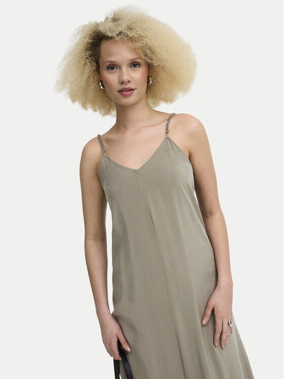 ONLY ONLY Rochie de vară Madeli 15371094 Bej închis Regular Fit