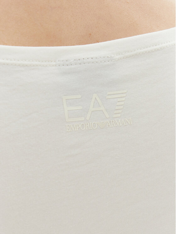 EA7 Emporio Armani EA7 Emporio Armani Póló 7W000184 AF10373 U0005 Ekru Regular Fit