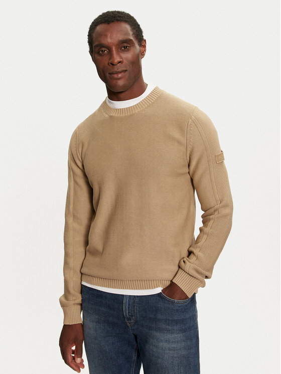 JOOP! Jeans Sveter 15 JJK-09Oweno 30042563 Béžová Modern Fit