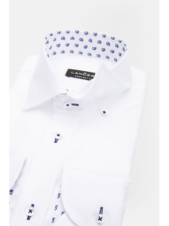 Lancerto Lancerto Koszula Almeria 6 KO051221000079 Biały Regular Fit
