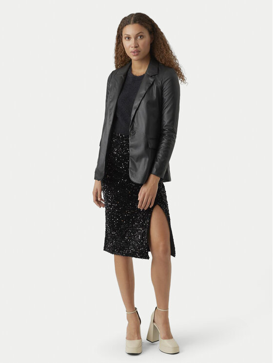 Vero Moda Vero Moda Švarkas Olympia 10274448 Juoda Loose Fit