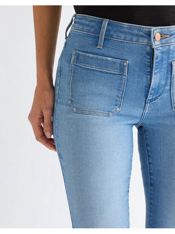 Wrangler Wrangler Jeansy FLARE Niebieski Bootcut Fit