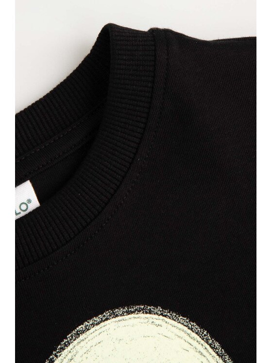 Coccodrillo Coccodrillo S dlouhým rukávem ZC6143102VUA-021 Černá Regular Fit