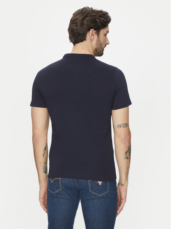 Guess Guess T-shirt M5GI06I3Z14 Tamnoplava Classic Fit