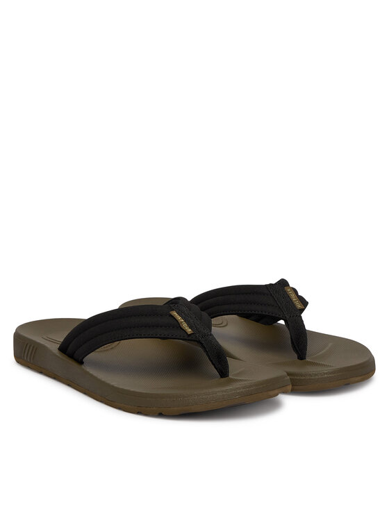 Tommy Hilfiger Tommy Hilfiger Žabky Molded Hilfiger Lth Beach Sandal FM0FM05802 Černá