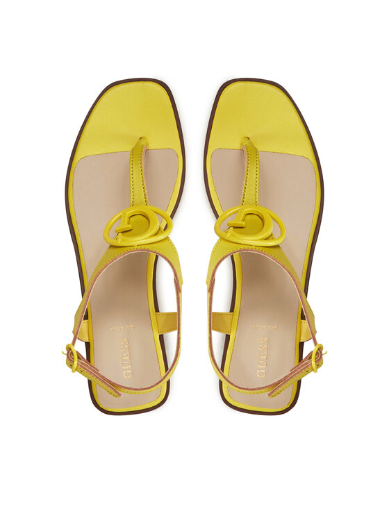 Guess Guess Сандали FLJMIR LEA03 Жълт