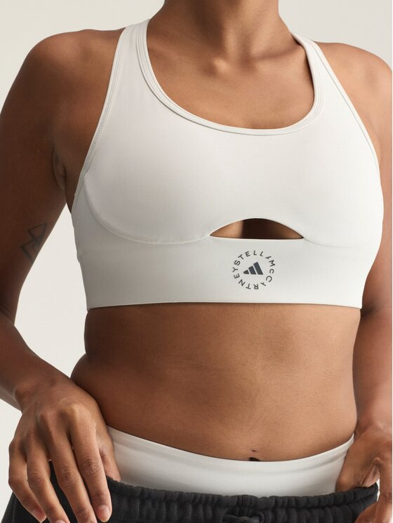adidas by Stella McCartney adidas by Stella McCartney Biustonosz sportowy 167661 Szary jasny
