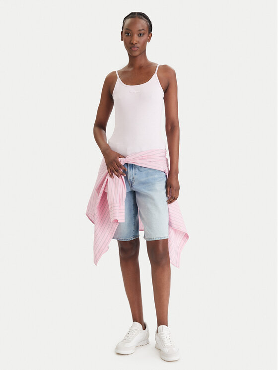 Tommy Jeans Tommy Jeans Top DW0DW22278 Różowy Slim Fit