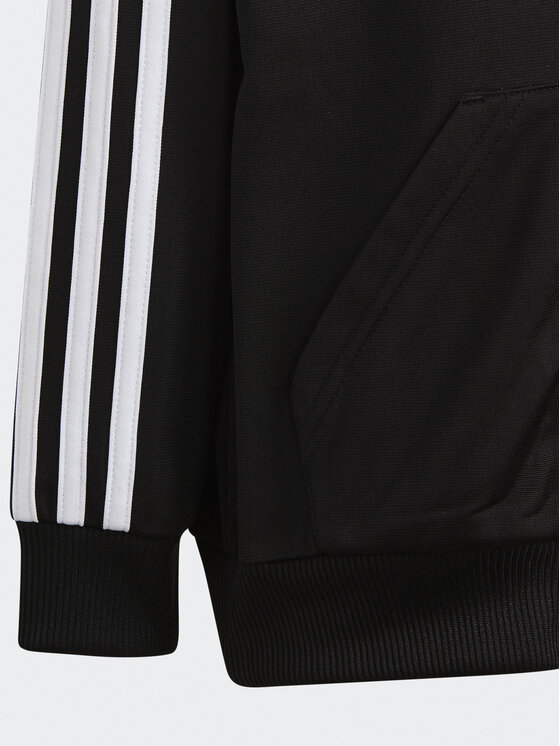 adidas adidas Анцуг Essentials 3-Stripes Shiny Tracksuit HR5906 Черен Slim Fit