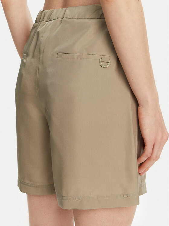 Marella Marella Bavlnené šortky Borbona 2513141025 Zelená Relaxed Fit