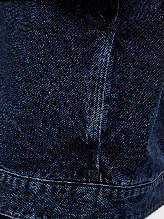 Calvin Klein Jeans Calvin Klein Jeans Jeansová bunda J30J324575 Tmavomodrá Boxy Fit
