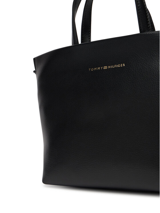 Tommy Hilfiger Tommy Hilfiger Ročna torba Th Logotape AW0AW17694 Črna