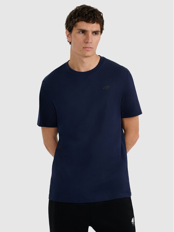 4F 4F T-Shirt NOS Granatowy Regular Fit