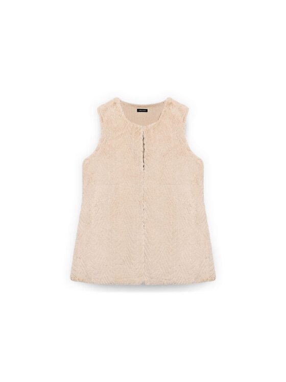 Fiorella Rubino Fiorella Rubino Cappotto invernale S013E003704N002 Crema Regular Fit