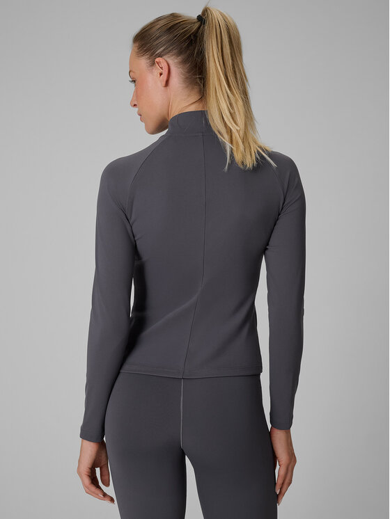 4F 4F Bluza techniczna BASIC+ Szary ciemny Slim Fit