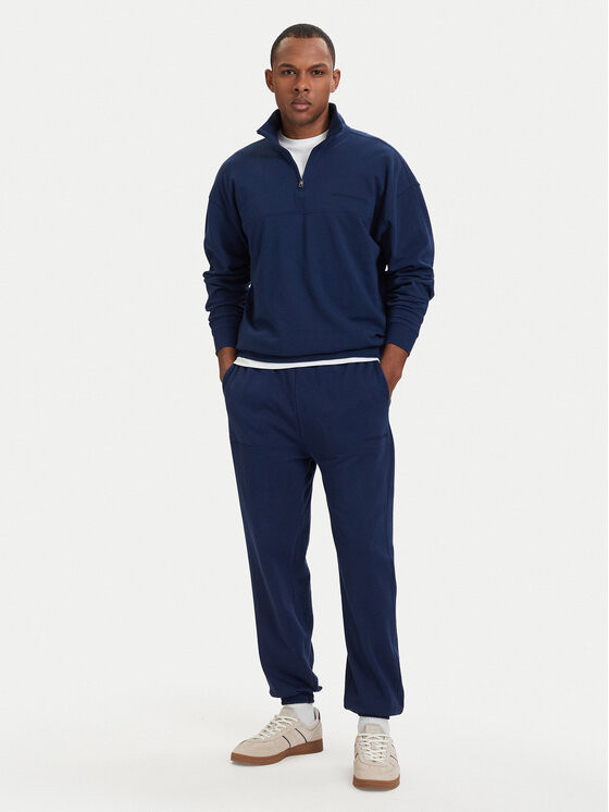Tommy Hilfiger Tommy Hilfiger Bluza Essential UM0UM03909 Granatowy Regular Fit