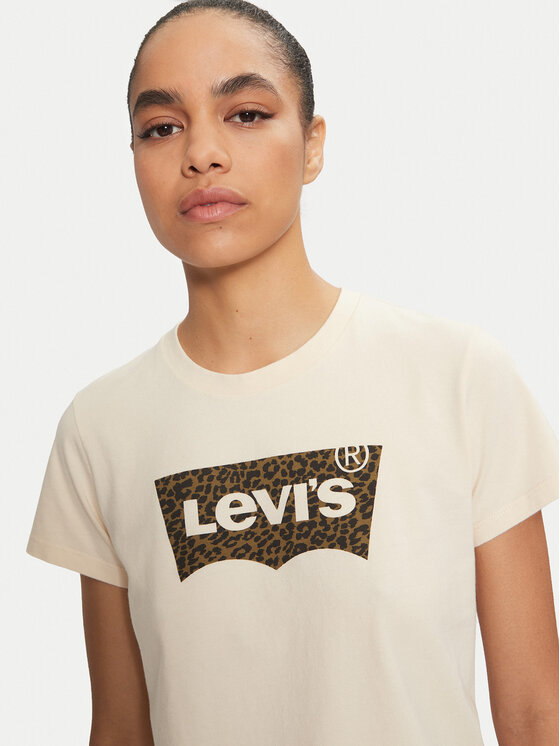 Levi's® Levi's® T-krekls The Perfect 17369-2781 Écru Standard Fit