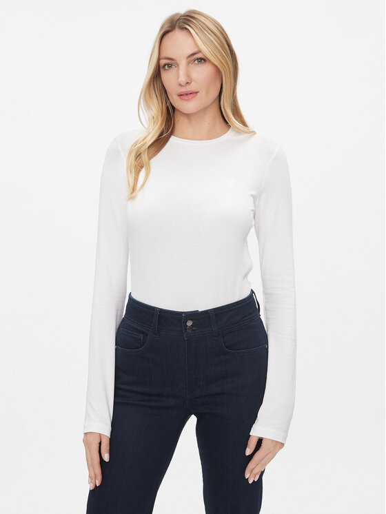 Trussardi Trussardi Μπλουζάκι 56T00587 Λευκό Regular Fit