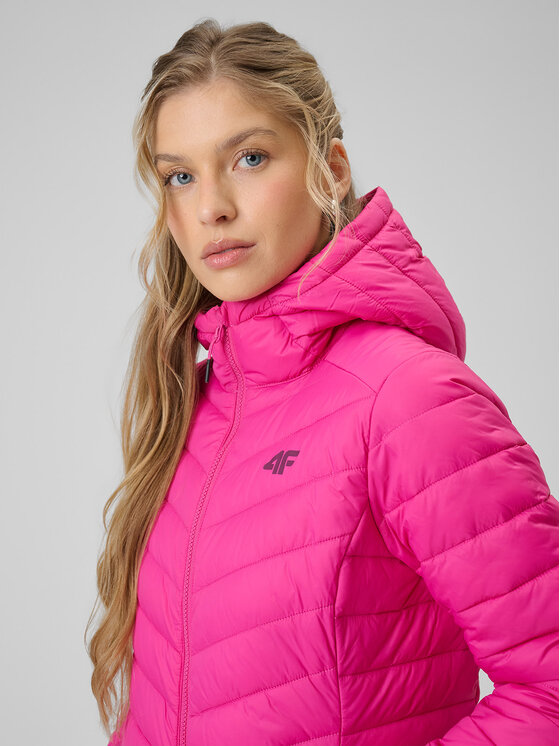 4F 4F Kurtka puchowa EVERYDAY ACTIVE Różowy Slim Fit