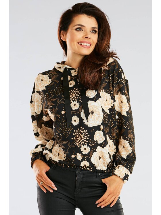Awama Awama Blusa A369 Marrone Basic Fit