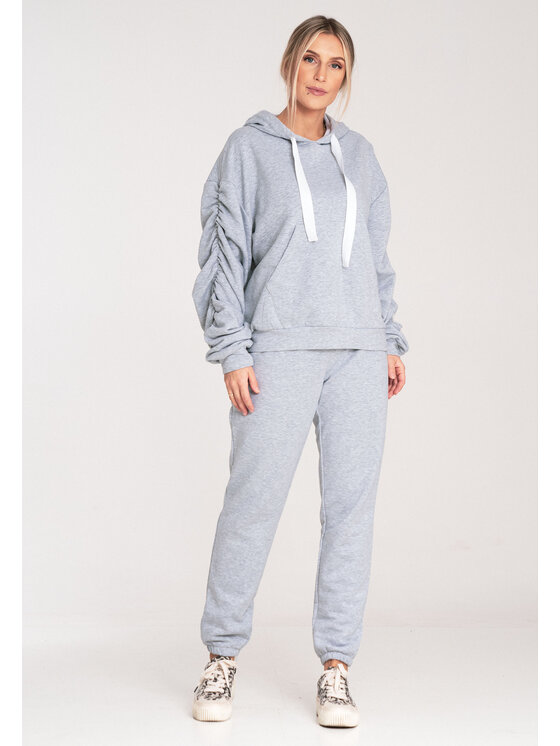 FIGL FIGL Spodnie dresowe M1056 Szary Jogger Fit