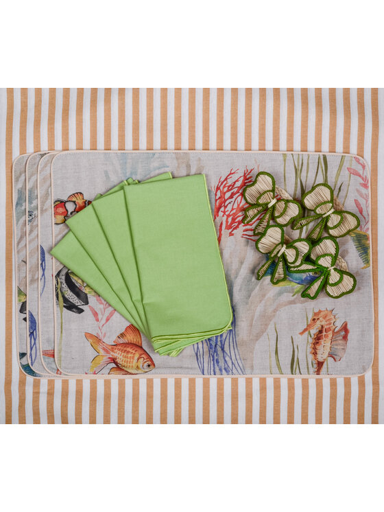 Roseberry Home Roseberry Home Bieżnik w drobne pasy Dandy Yellow Żółty